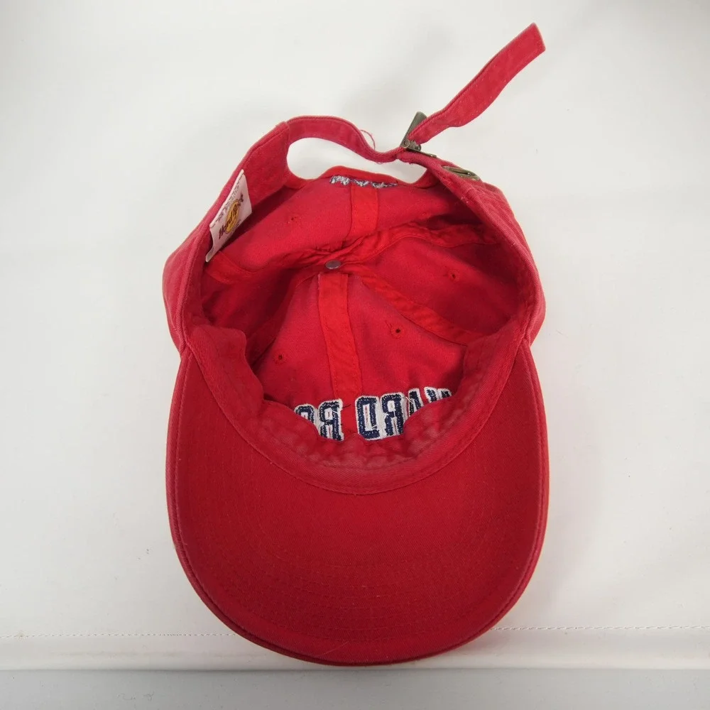 Vintage Hard Rock Cafe Maui Hawaii Baseball Dad Cap Men OSFM Red Embroidered Hat
